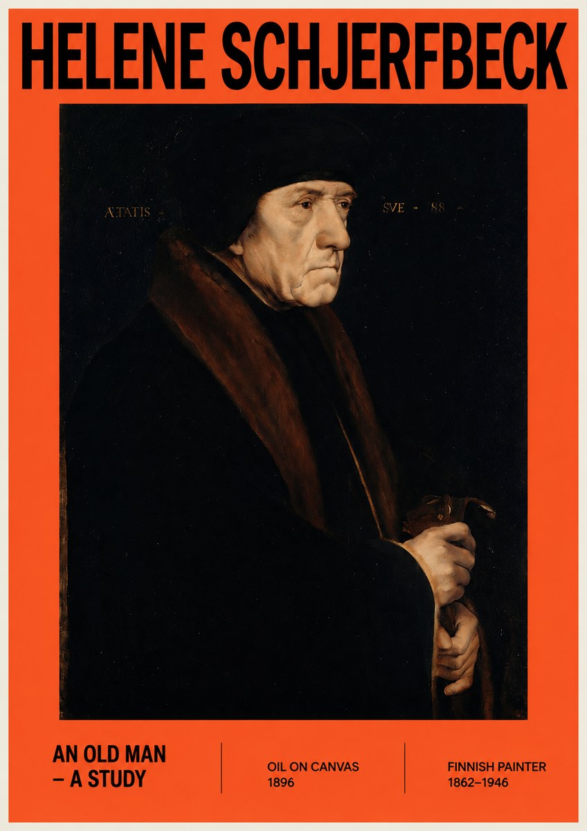 Helene Schjerfbeck An Old Man – a Study No2 - Plakát