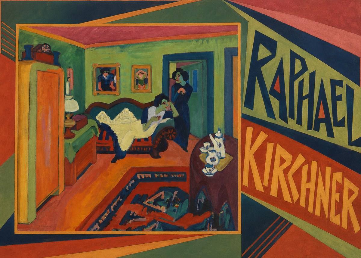 Raphael Kirchner Interior with Two Women No2 - Plakát
