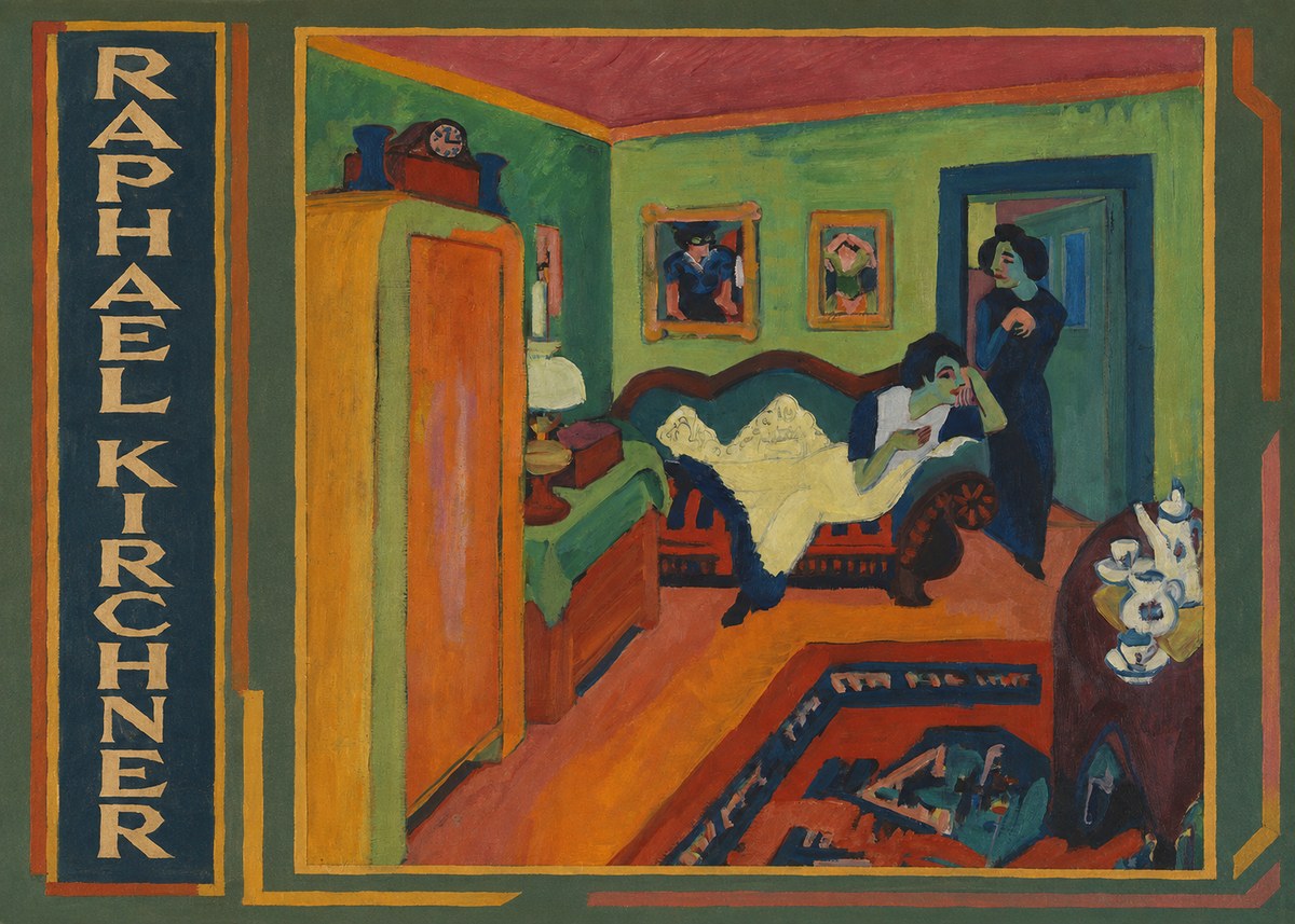 Raphael Kirchner Interior with Two Women No3 - Plakát