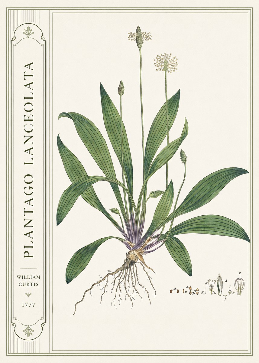 William Curtis Plantago Lanceolata IV No2 - Plakát
