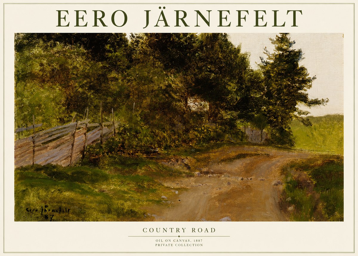 Eero Järnefelt Country Road No1 - Plakát