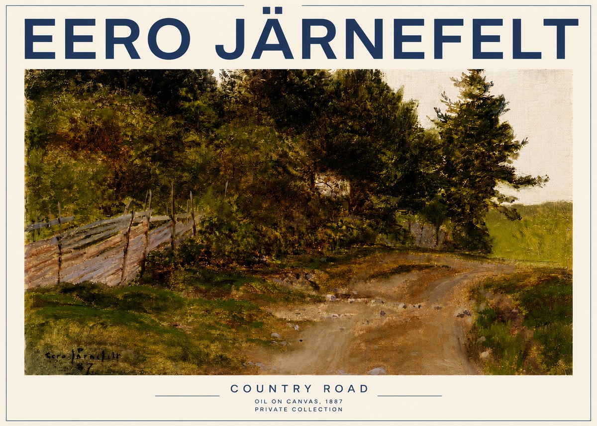 Eero Järnefelt Country Road No3 - Plakát