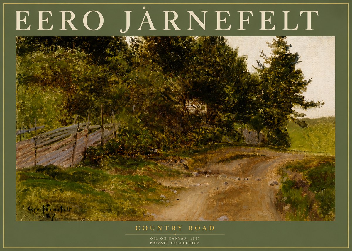 Eero Järnefelt Country Road No4 - Plakát
