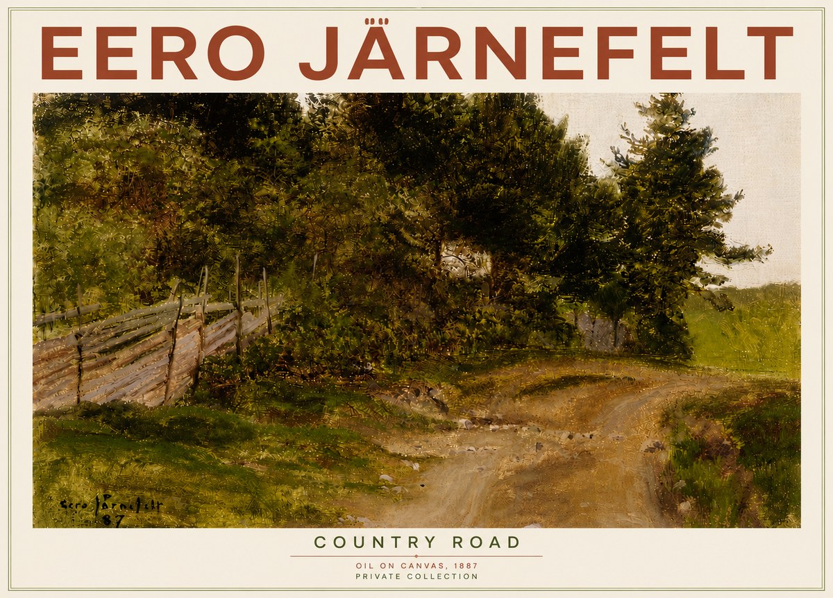 Eero Järnefelt Country Road No6 - Plakát