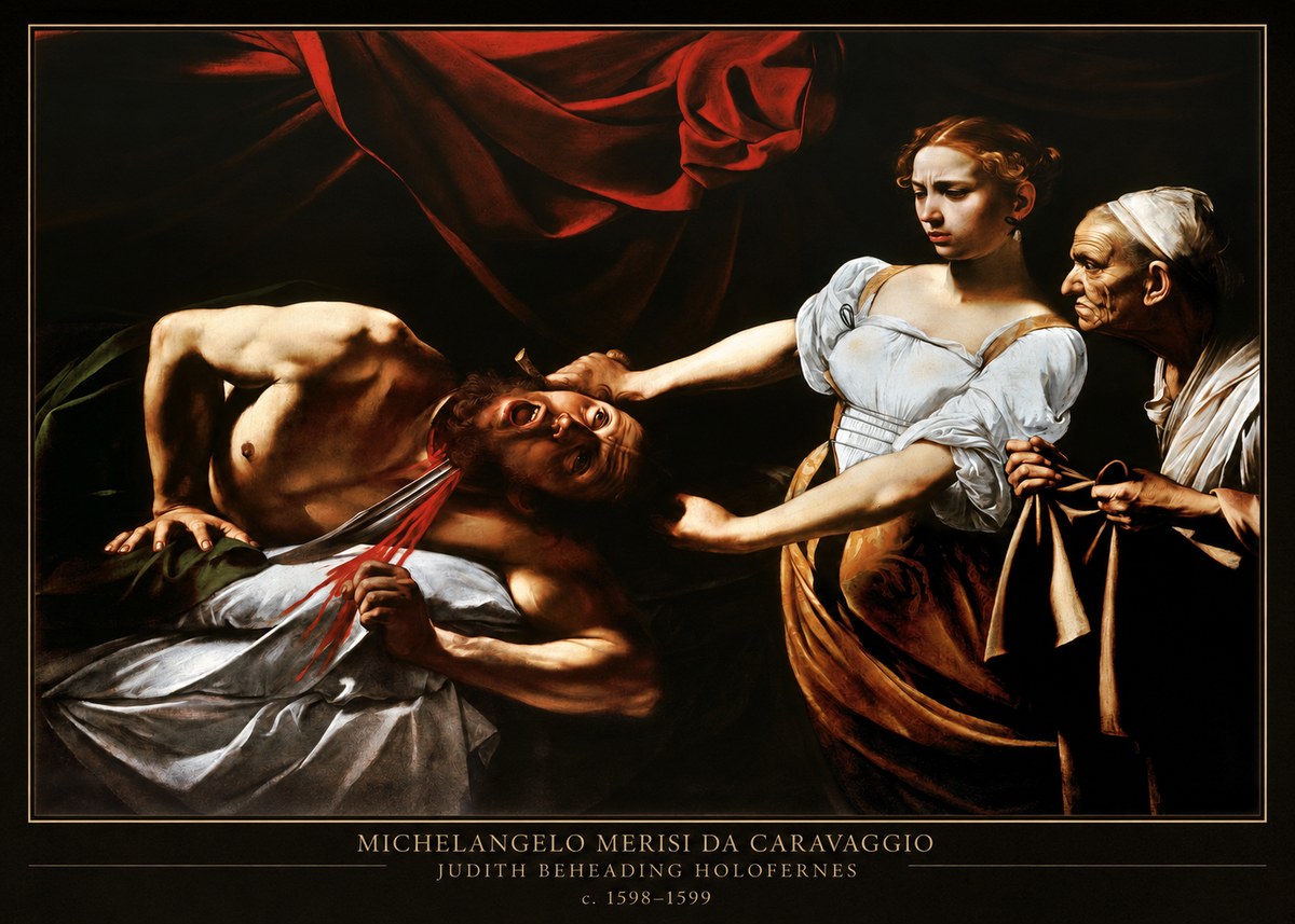 Michelangelo Merisi da Caravaggio Judith Beheading Holofernes IV No4 - Plakát