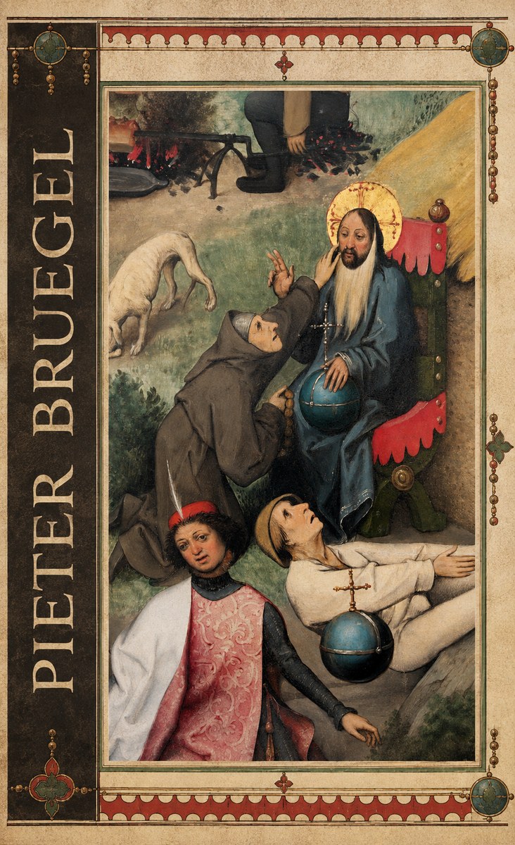 Pieter Bruegel The Adoration of the Magi - Detail No2 - Plakát
