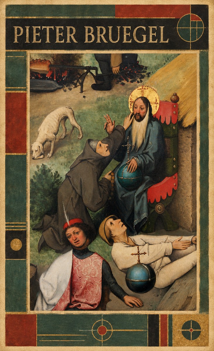 Pieter Bruegel The Adoration of the Magi - Detail No6 - Plakát