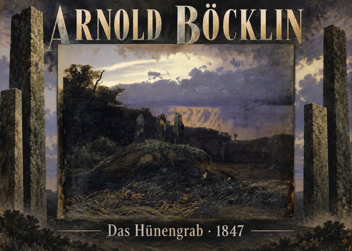 Arnold Böcklin Das Hünengrab No5 - Plakát