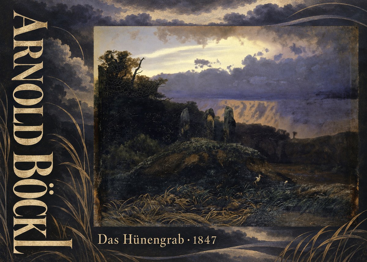 Arnold Böcklin Das Hünengrab No6 - Plakát