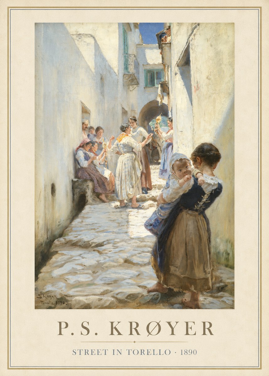 P.S. Krøyer Street in Torello No1 - Plakát