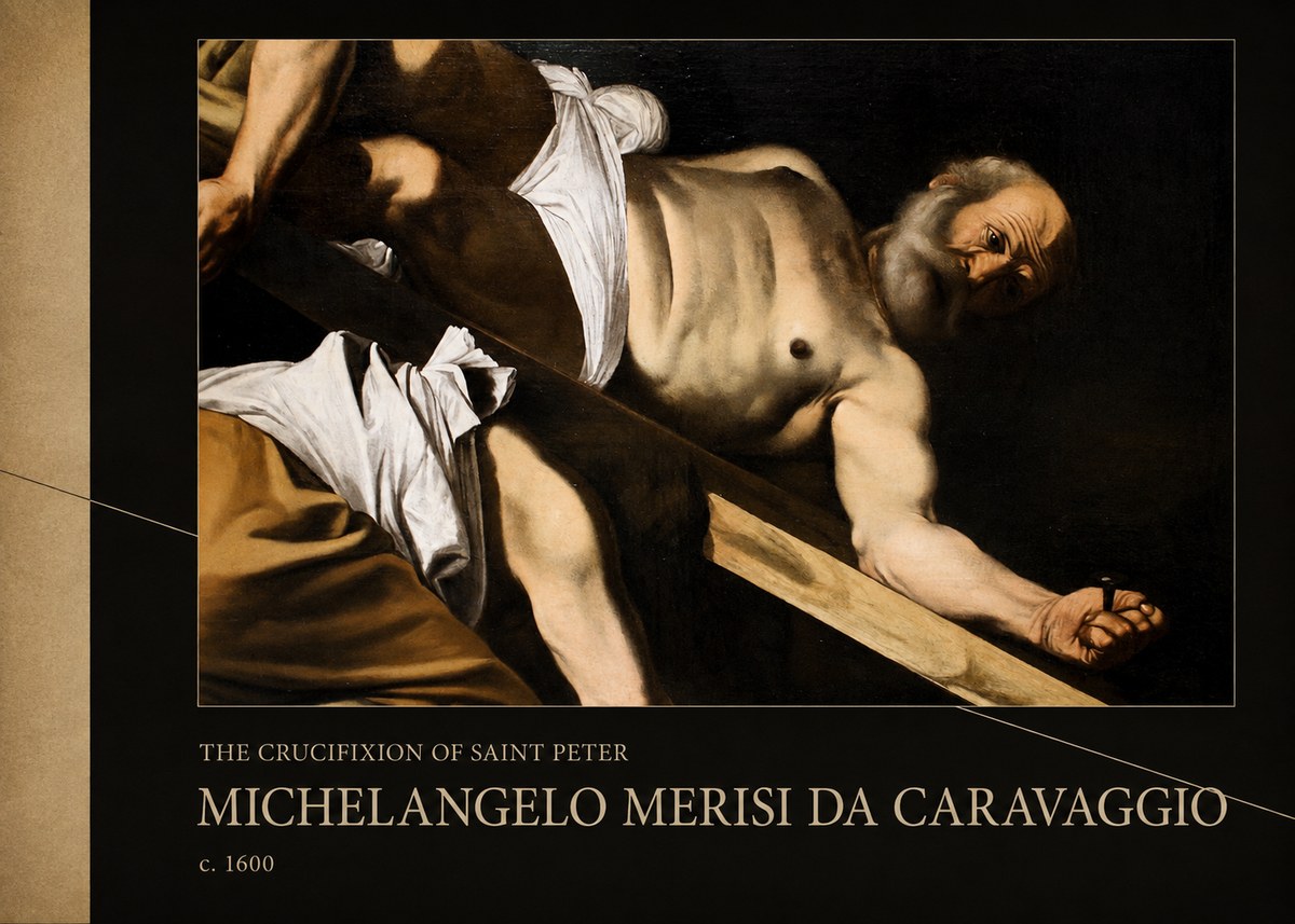 Michelangelo Merisi da Caravaggio The Crucifixion of Saint Peter V No2 - Plakát