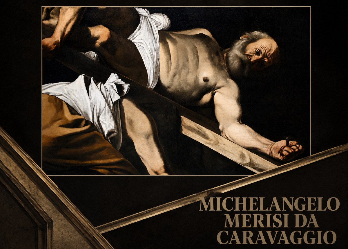 Michelangelo Merisi da Caravaggio The Crucifixion of Saint Peter V No5 - Plakát