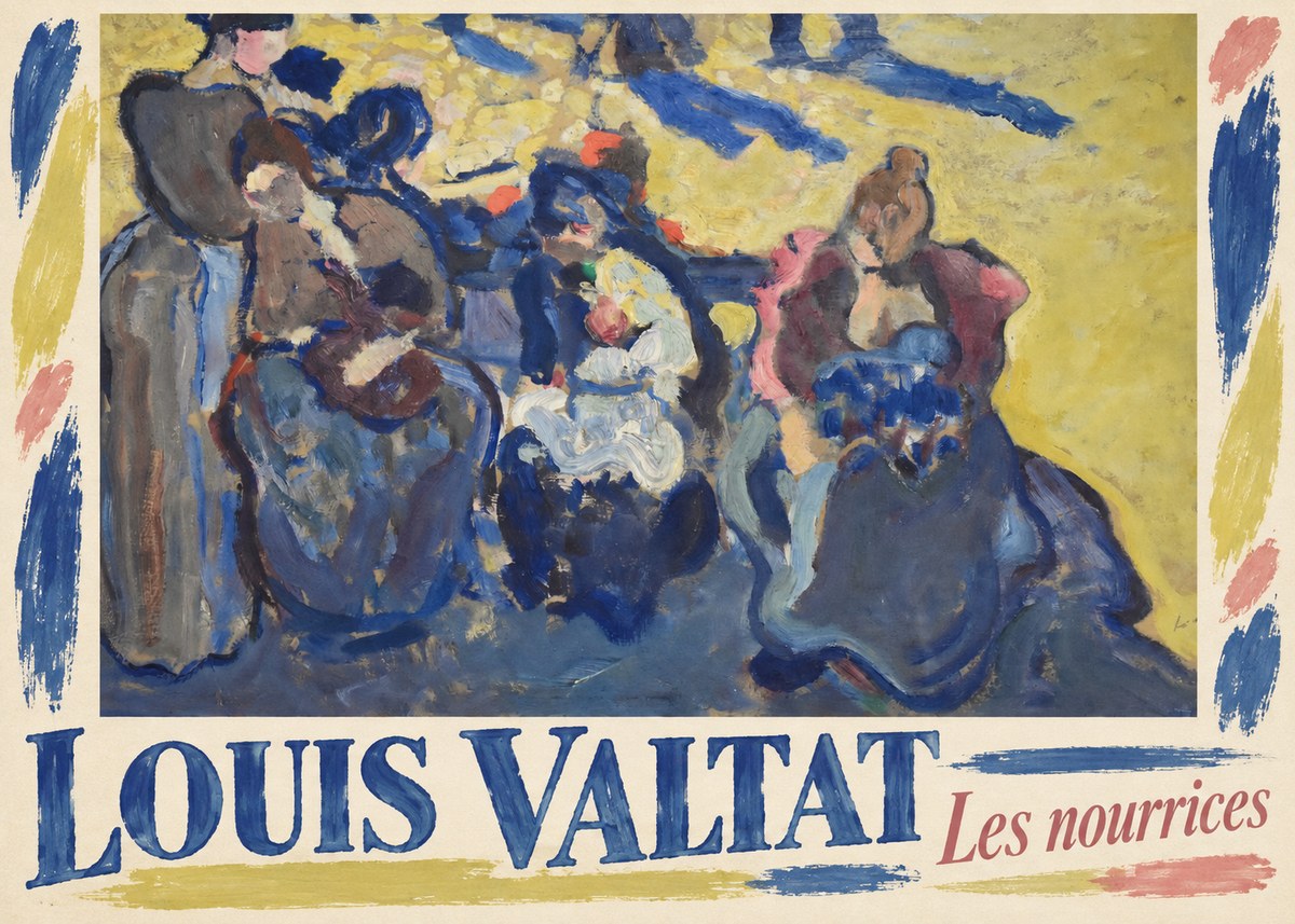 Louis Valtat Les Nourrices No4 - Plakát