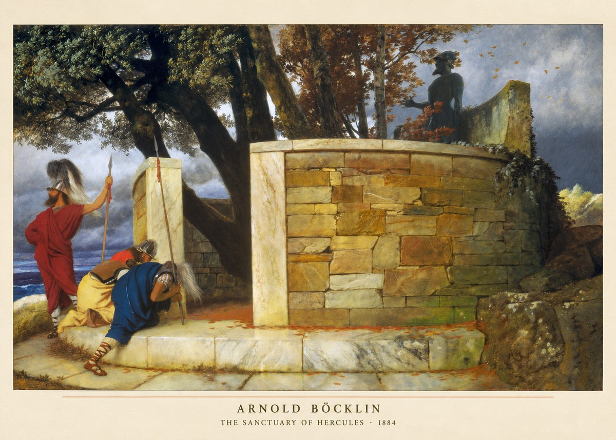 Arnold Böcklin The Sanctuary of Hercules No2 - Plakát