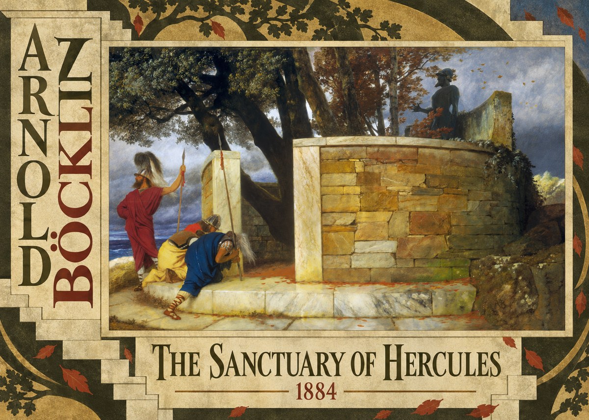 Arnold Böcklin The Sanctuary of Hercules No6 - Plakát