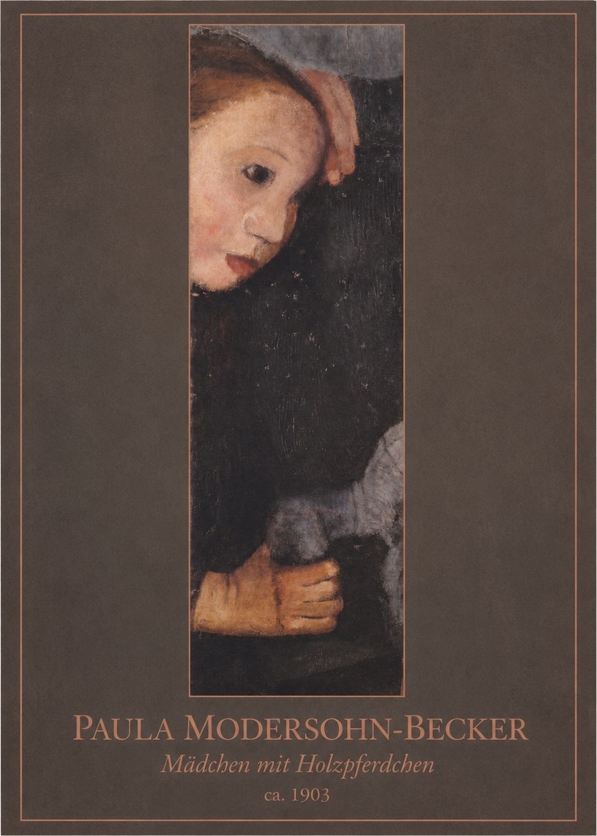 Paula Modersohn-Becker Mädchen Mit Holzpferdchen No1 - Plakát