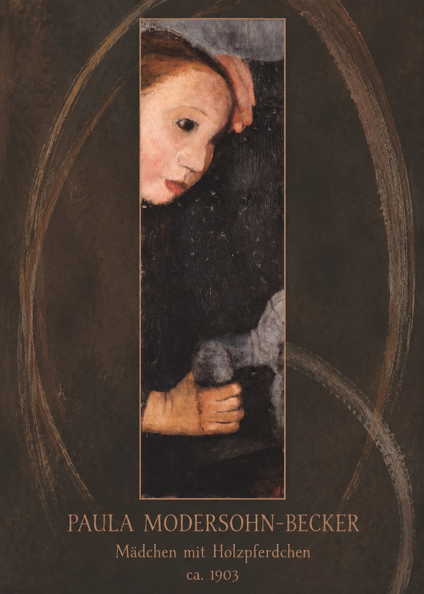 Paula Modersohn-Becker Mädchen Mit Holzpferdchen No5 - Plakát