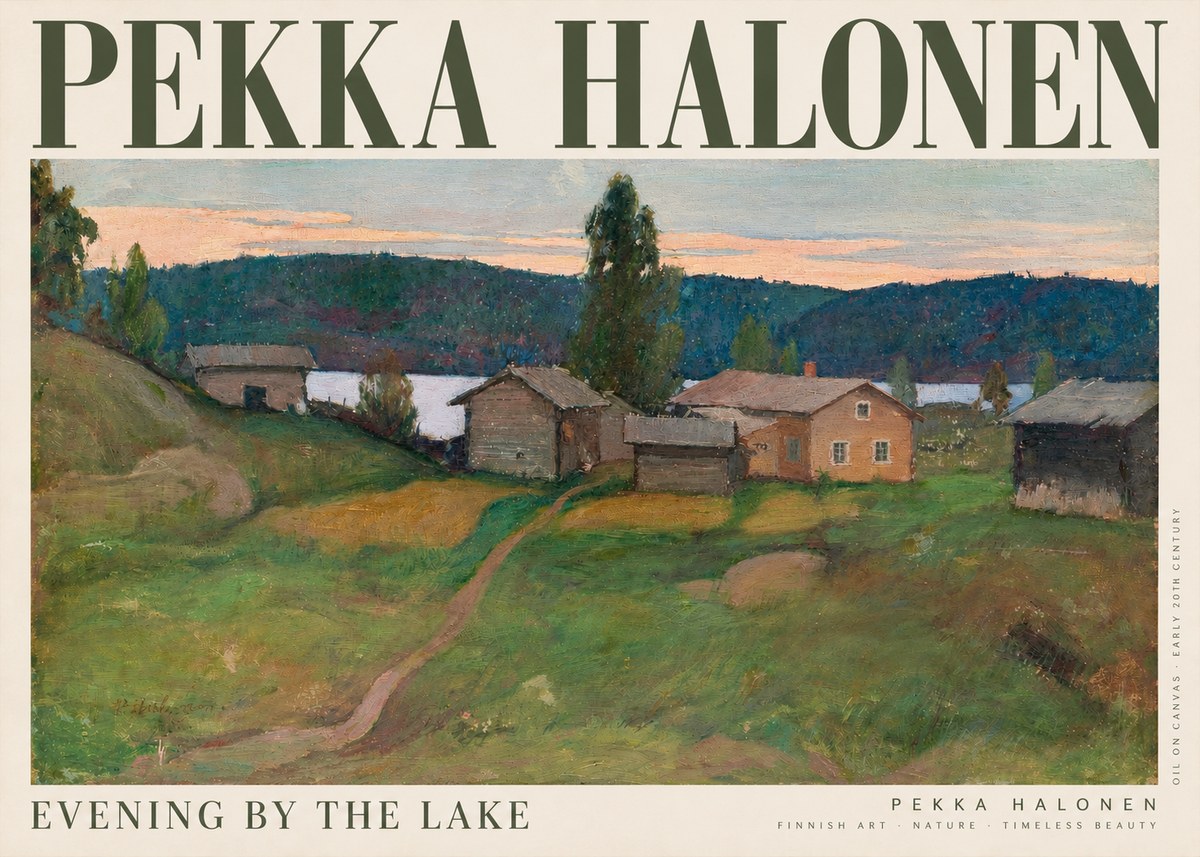 Pekka Halonen Evening by the Lake No2 - Plakát