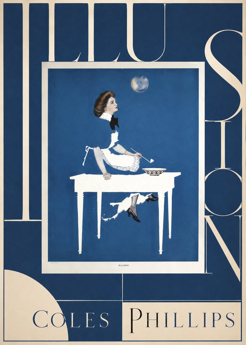 Coles Phillips Illusion No5 - Plakát