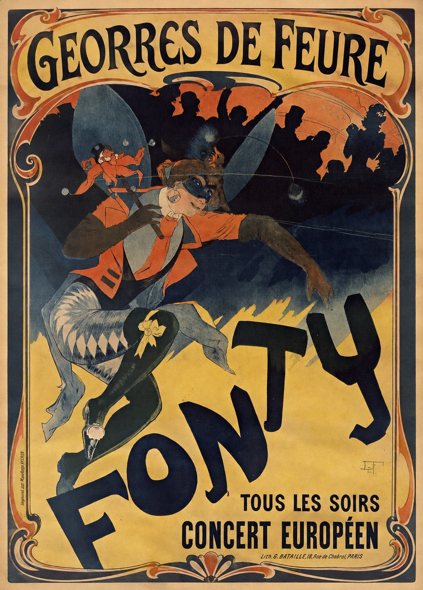 Georges de Feure Fonty II No1 - Plakát