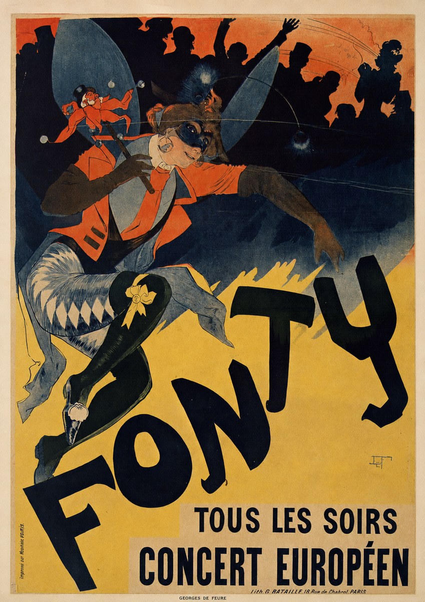 Georges de Feure Fonty II No6 - Plakát
