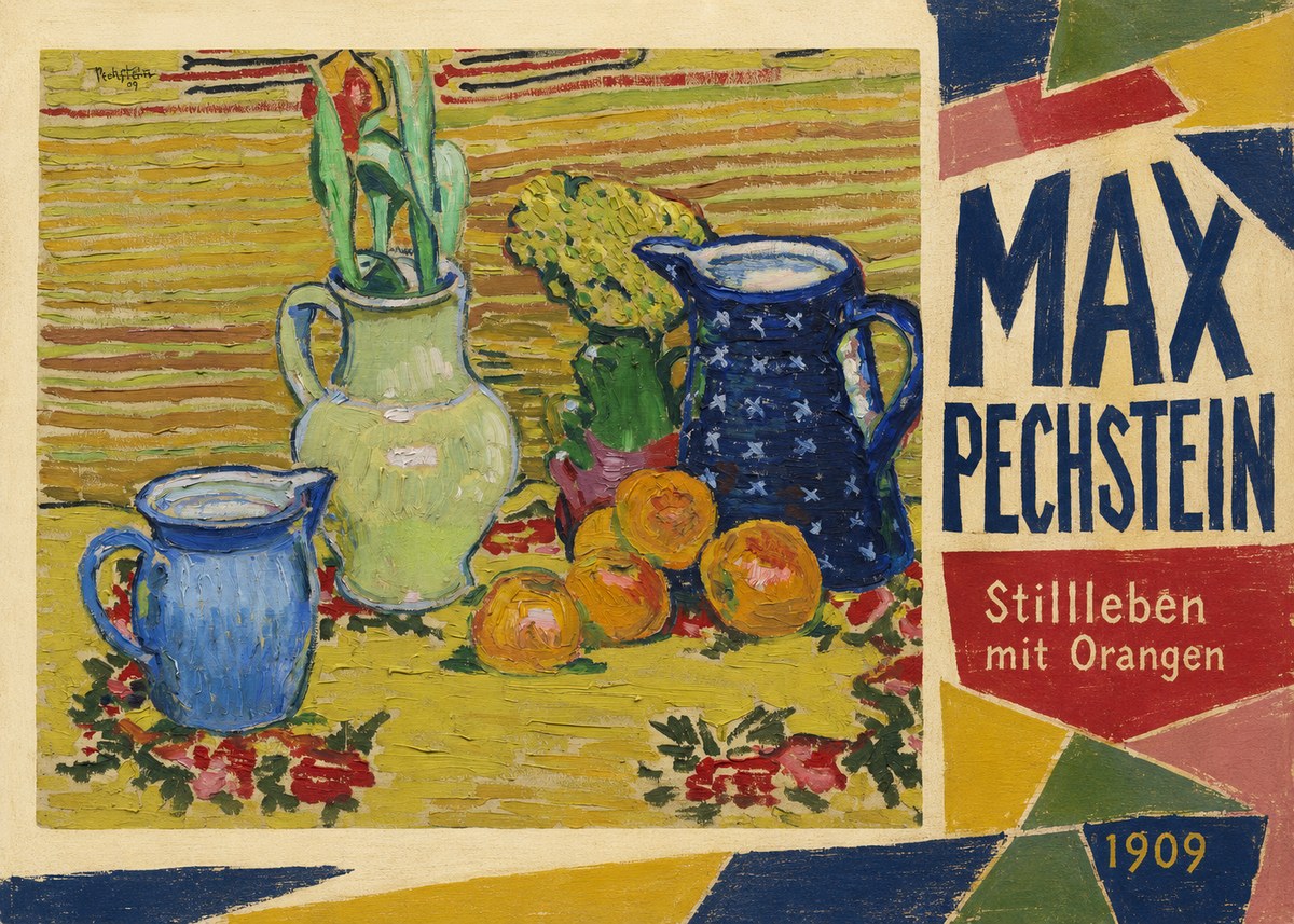 Max Pechstein Stillleben Mit Orangen No3 - Plakát