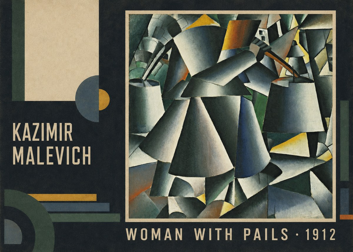 Kazimir Malevich Woman with Pails No3 - Plakát