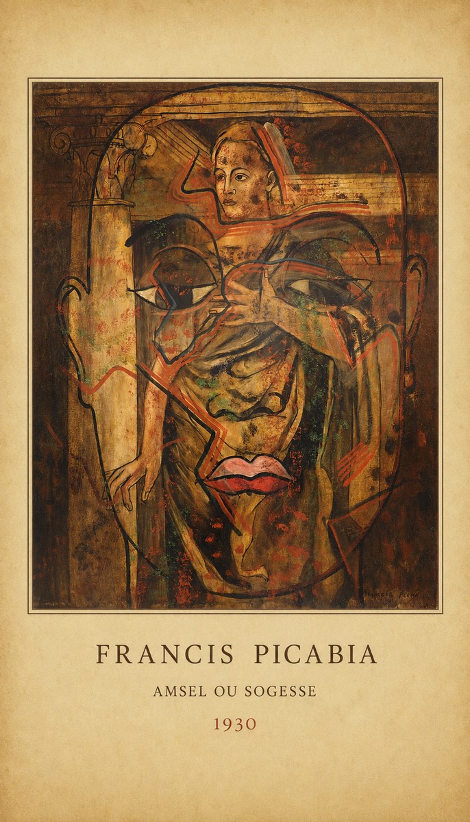 Francis Picabia Amsel Ou Sogesse No4 - Plakát