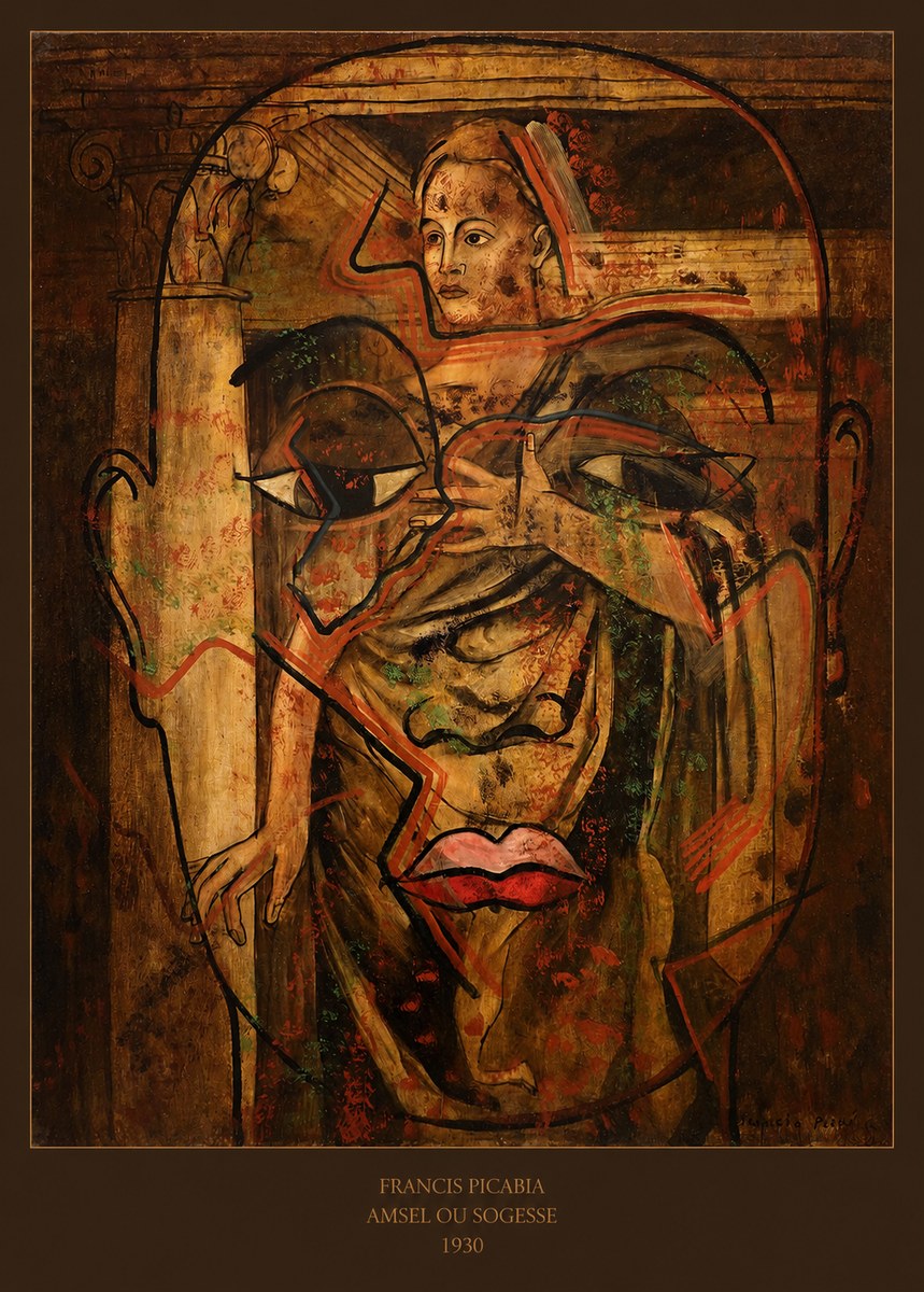 Francis Picabia Amsel Ou Sogesse No6 - Plakát