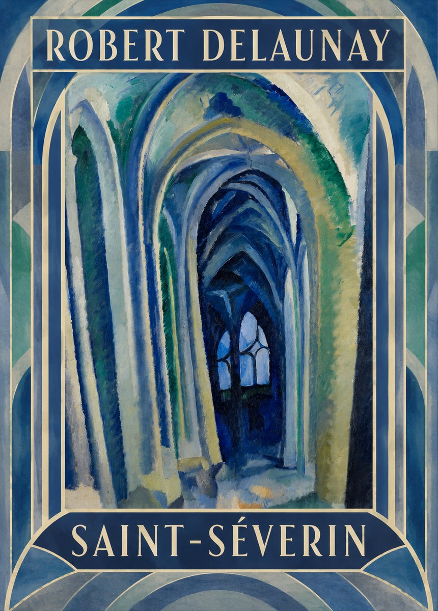 Robert Delaunay Saint-séverin No1 - Plakát