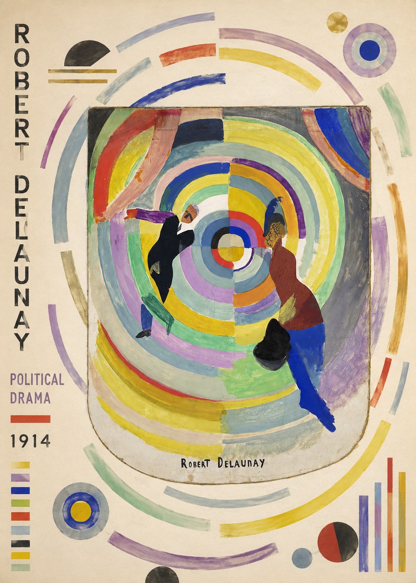 Robert Delaunay Political Drama No5 - Plakát