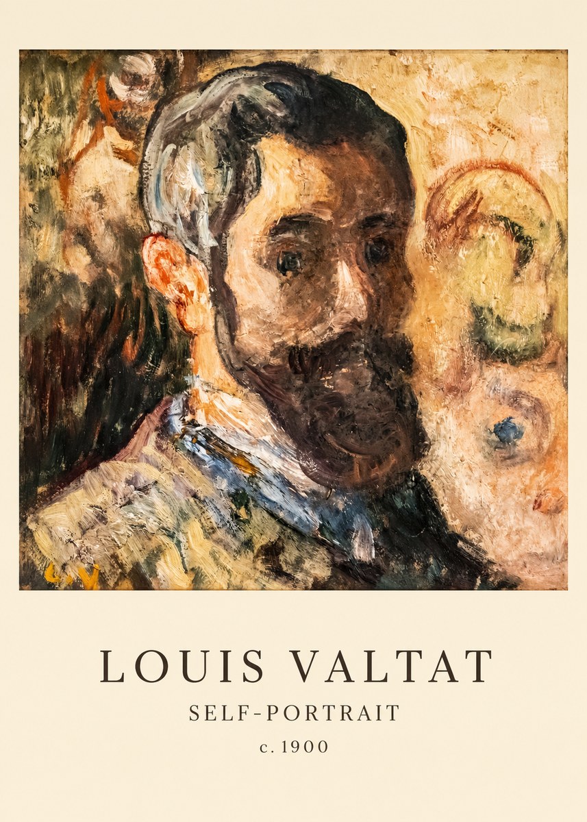 Louis Valtat Self-portrait No6 - Plakát