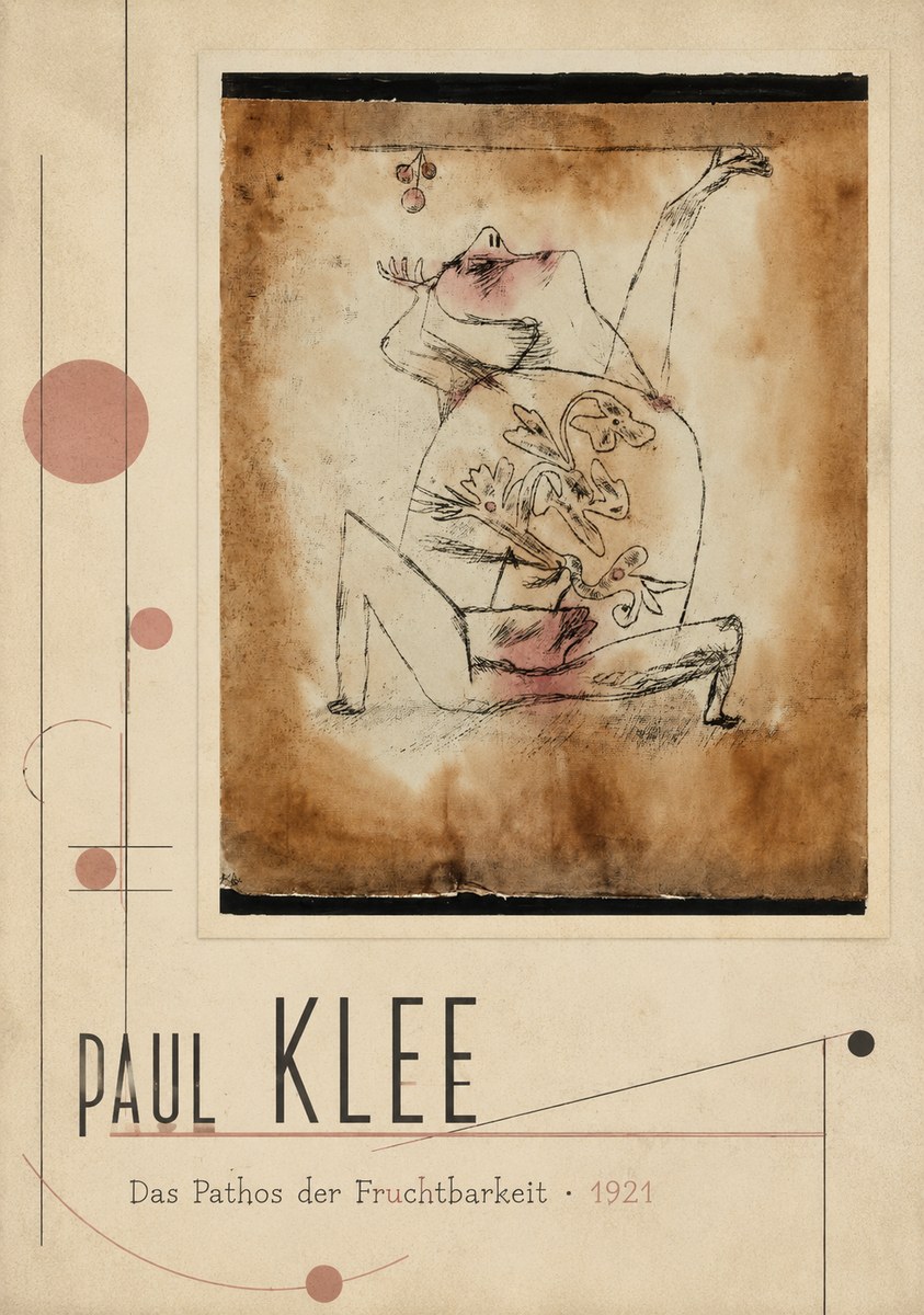 Paul Klee Das Pathos Der Fruchtbarkeit No2 - Plakát
