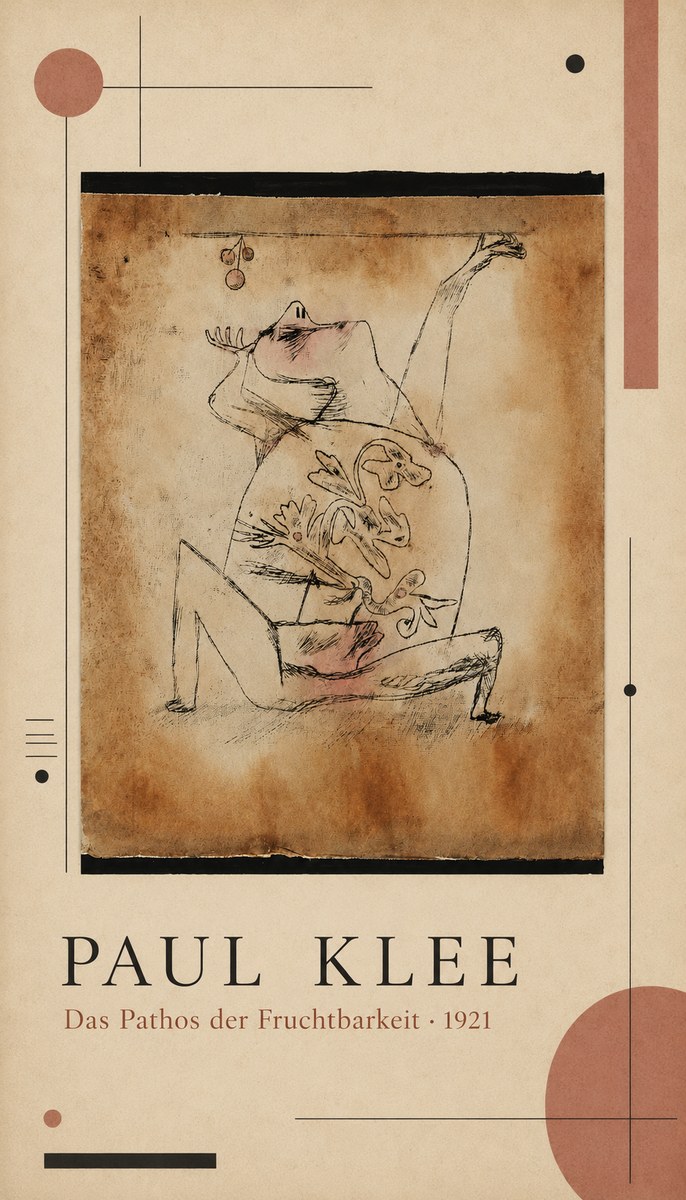 Paul Klee Das Pathos Der Fruchtbarkeit No4 - Plakát