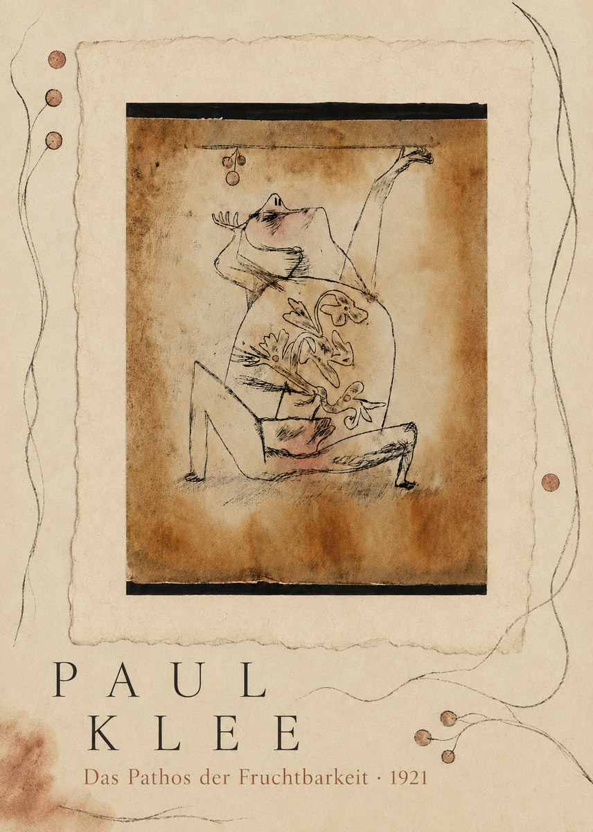 Paul Klee Das Pathos Der Fruchtbarkeit No5 - Plakát