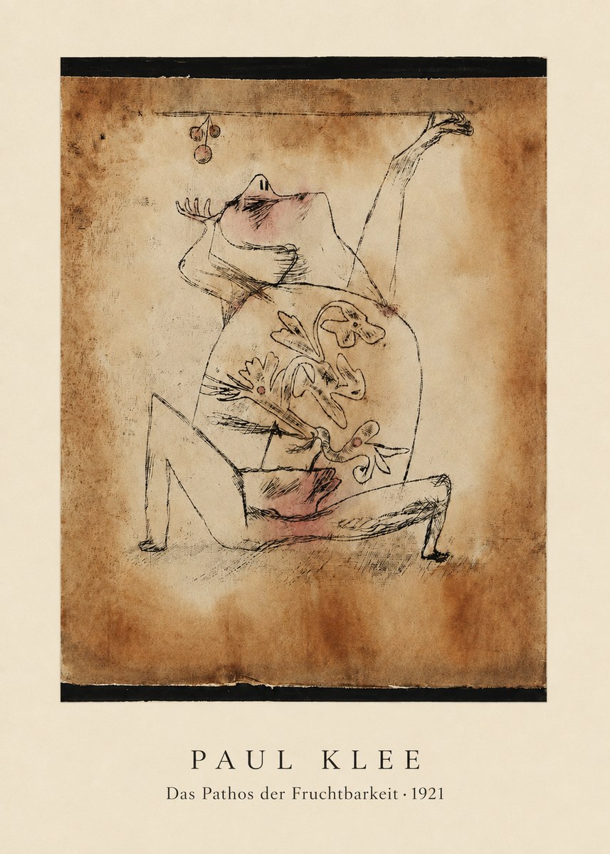 Paul Klee Das Pathos Der Fruchtbarkeit No6 - Plakát