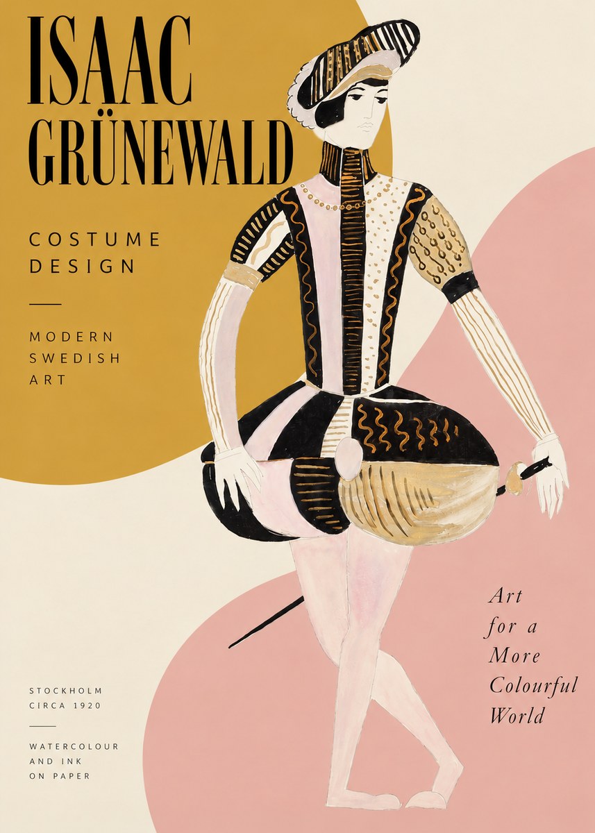 Isaac Grünewald Costume Study VI No2 - Plakát