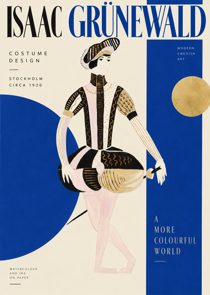 Isaac Grünewald Costume Study VI No4 - Plakát