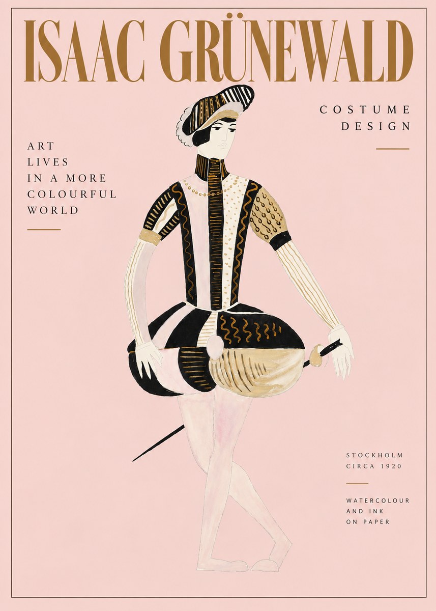 Isaac Grünewald Costume Study VI No6 - Plakát