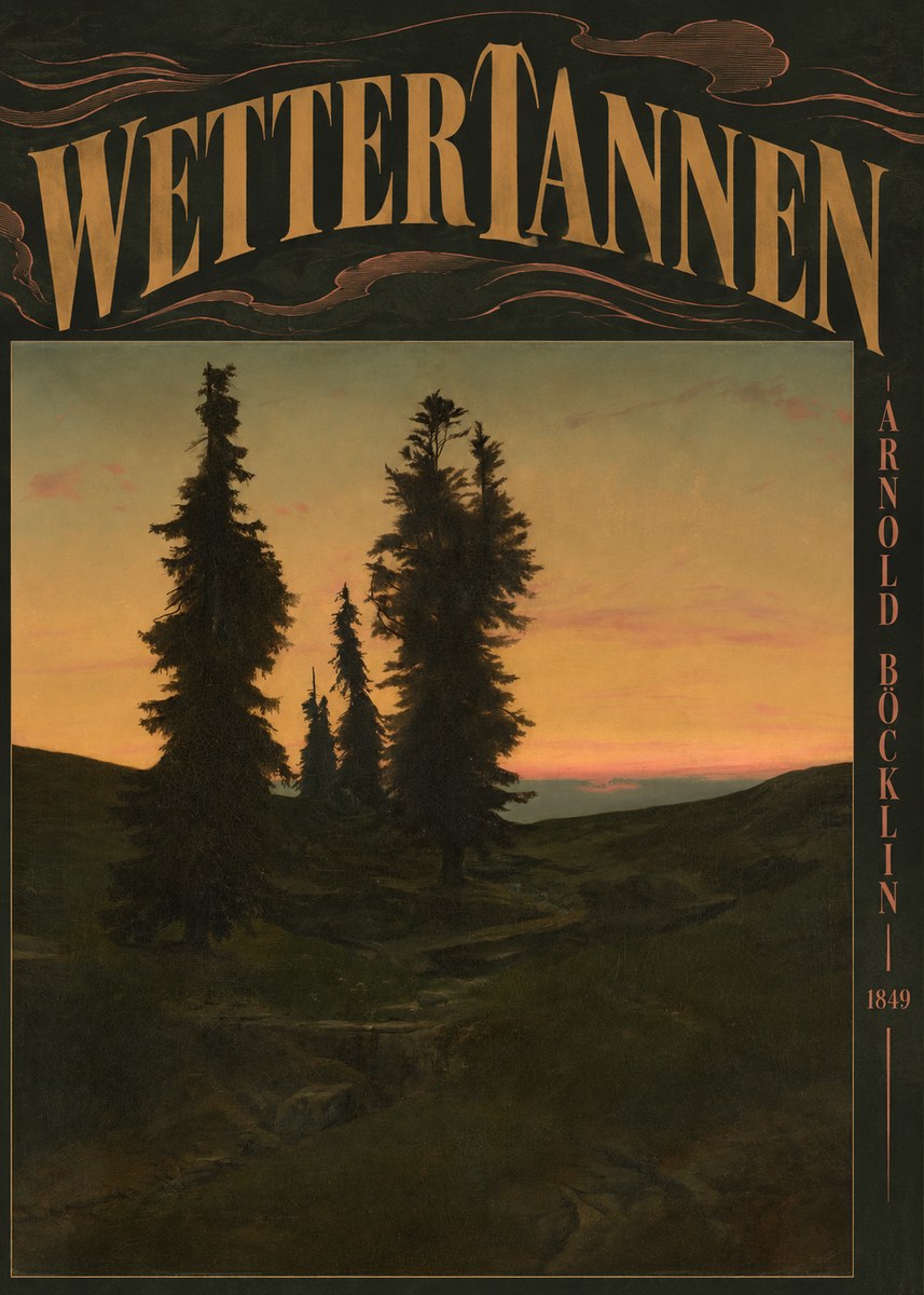 Arnold Böcklin Wettertannen No6 - Plakát