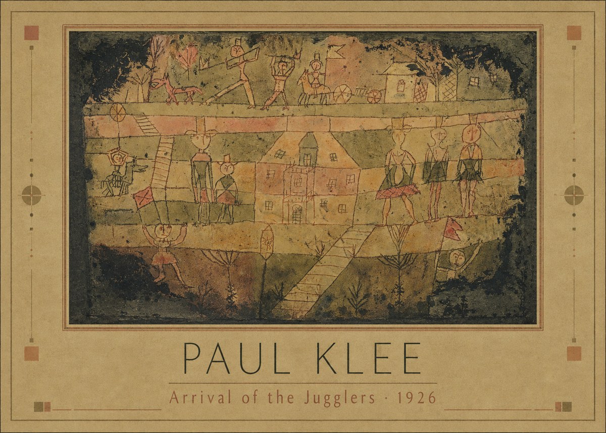 Paul Klee Arrival of the Jugglers No1 - Plakát