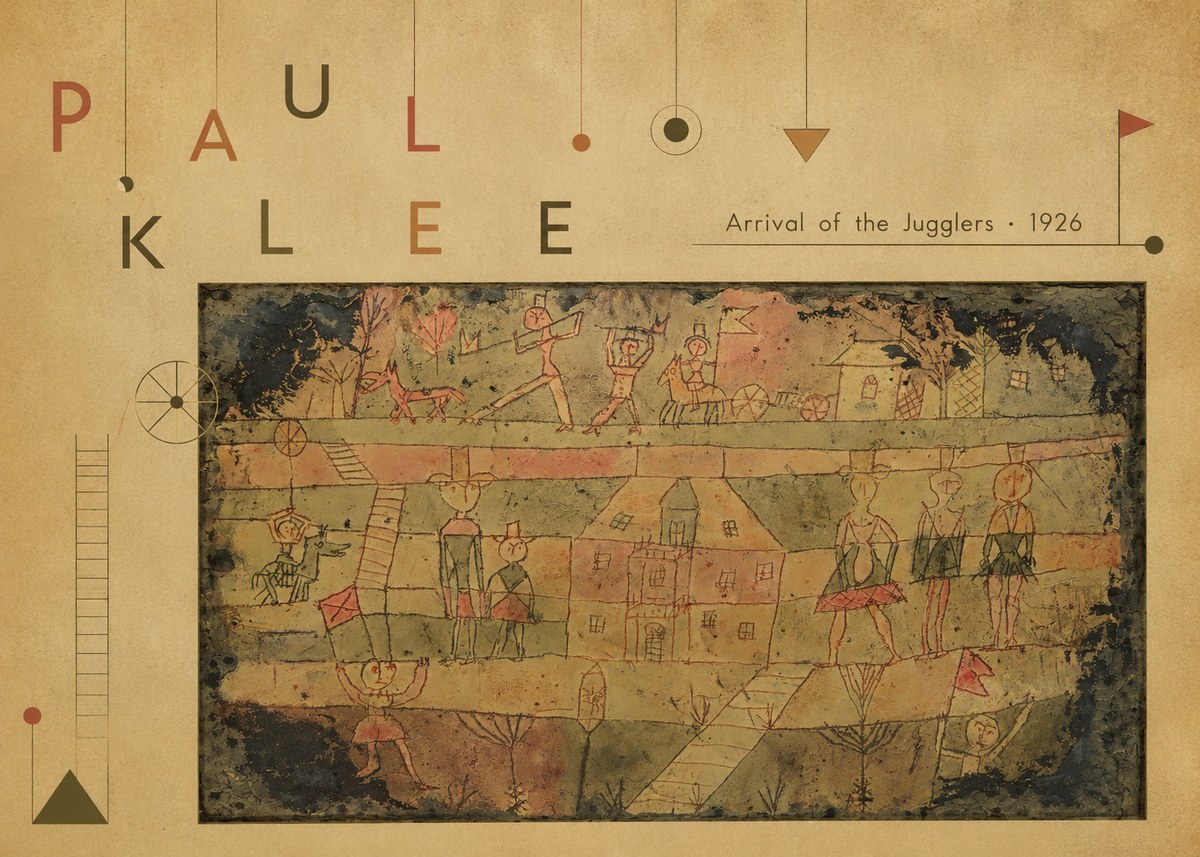 Paul Klee Arrival of the Jugglers No6 - Plakát