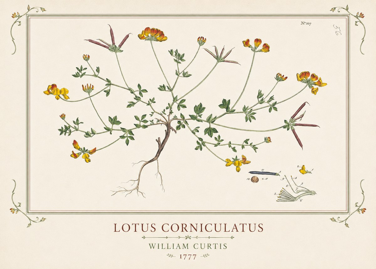 William Curtis Lotus Corniculatus III No1 - Plakát