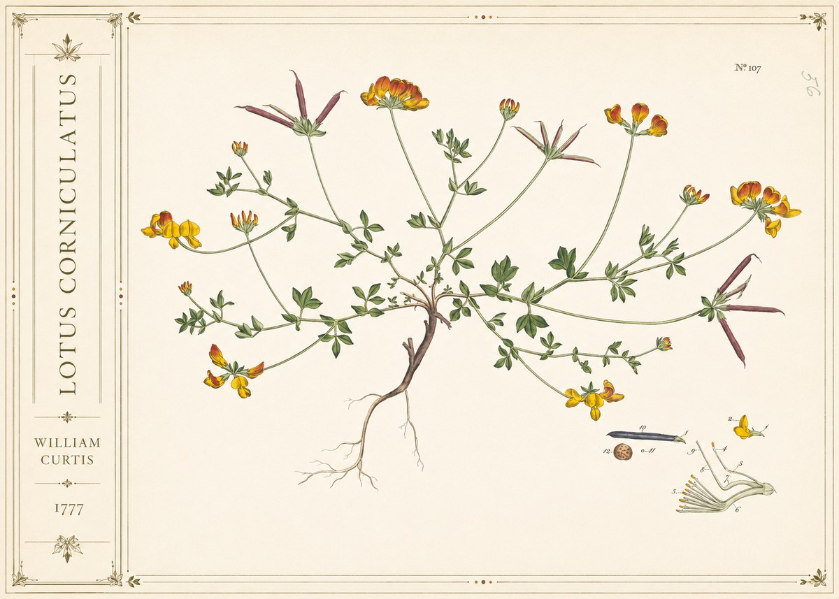 William Curtis Lotus Corniculatus III No2 - Plakát