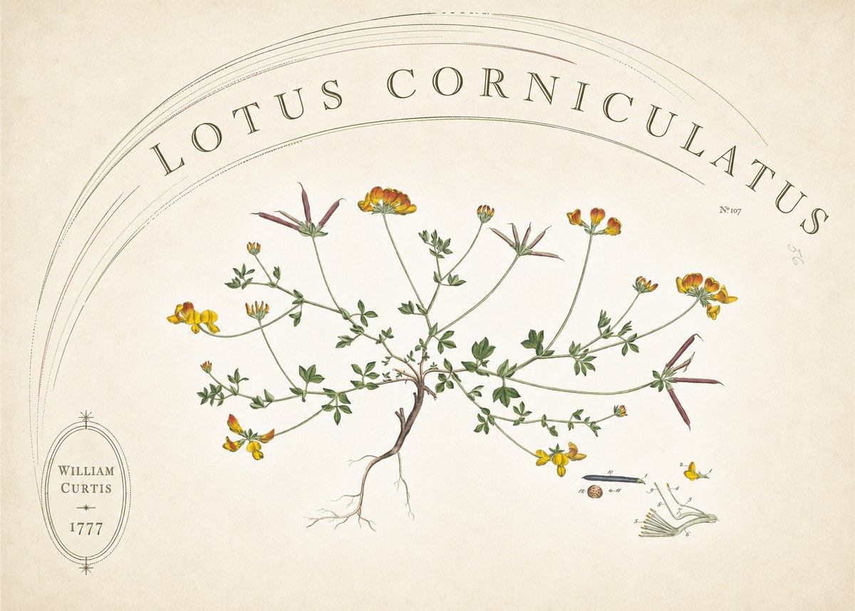 William Curtis Lotus Corniculatus III No6 - Plakát