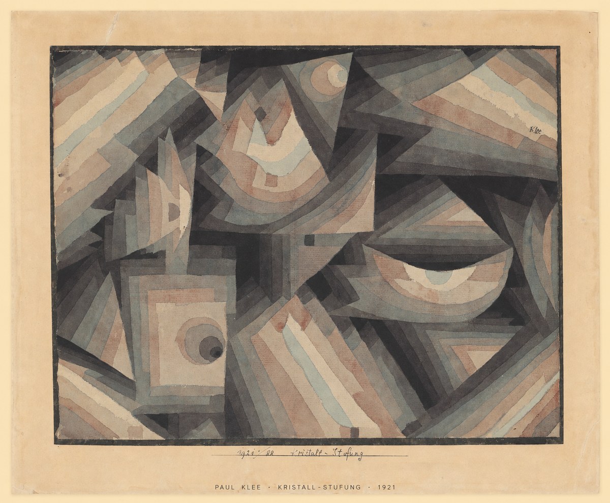 Paul Klee Kristall-stufung II No6 - Plakát
