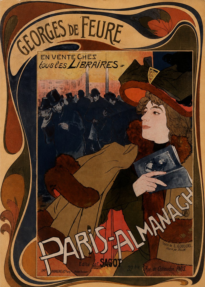 Georges de Feure Paris-almanach IV No2 - Plakát