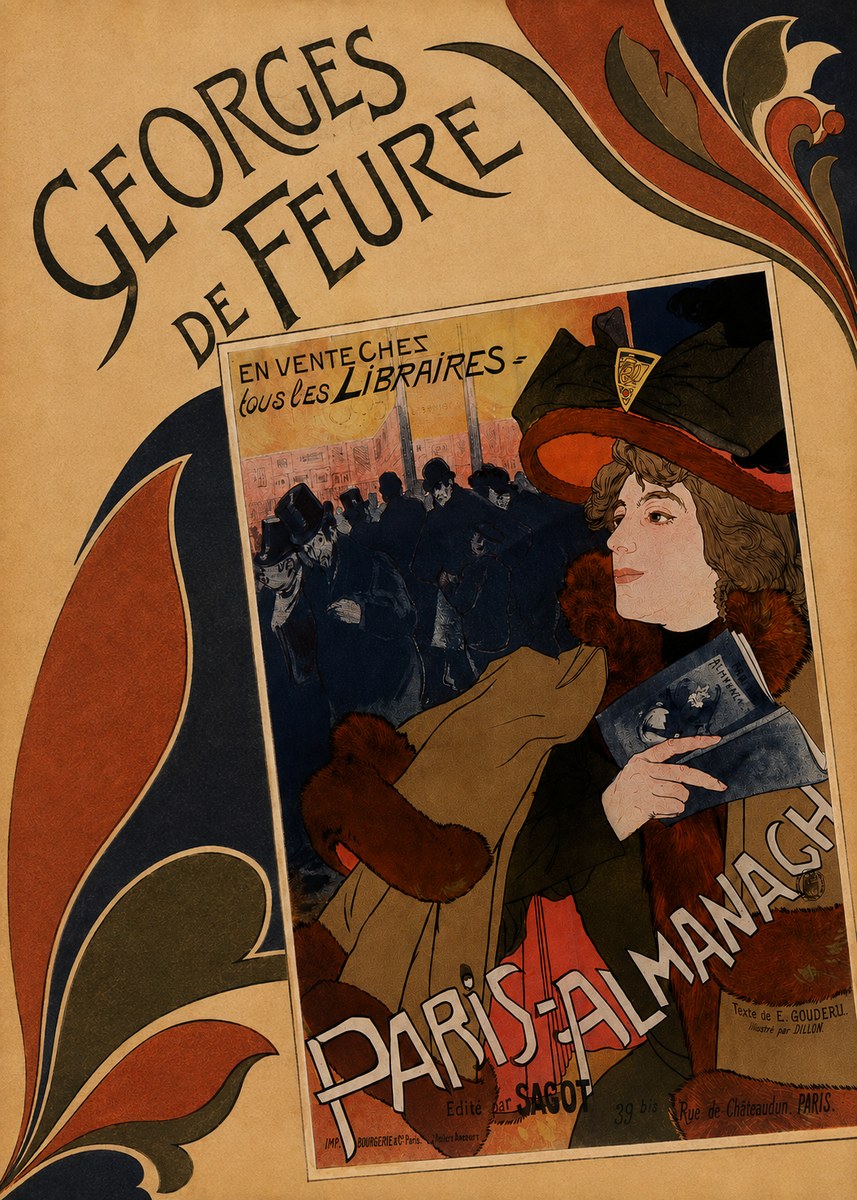 Georges de Feure Paris-almanach IV No3 - Plakát
