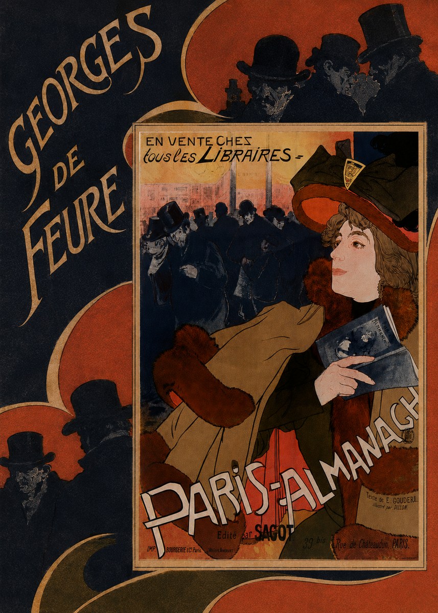 Georges de Feure Paris-almanach IV No5 - Plakát