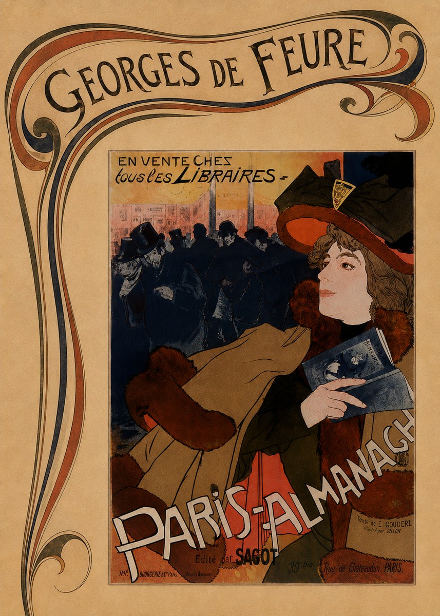 Georges de Feure Paris-almanach IV No6 - Plakát